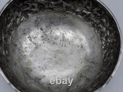 Antique Chinese solid silver bowl, hallmarked, made in China for a Thai order