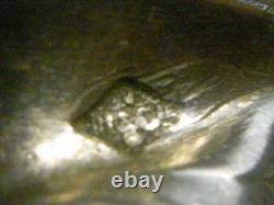Antique Covered Knife and Pie Server, Solid Silver, Guilloché, Minerva, M O