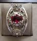 Antique Crab Stamped Filigree Berber Kabyle Solid Silver Bracelet