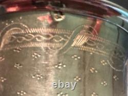 Antique Curon silver sterling cup with decorations and monogram
