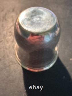 Antique Curon silver sterling cup with decorations and monogram