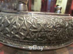 Antique Cut In Sterling Silver Extreme Orient Chine Punched