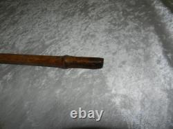 Antique Dandy Cane in Bamboo and Solid Silver Walking Cane