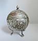 Antique Display Object Silver Pepper Shaker With Ornate Decoration