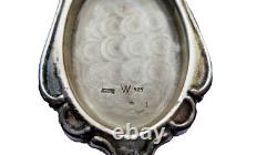 Antique Double-Sided Hand Mirror in Solid Silver 925 Napoleon III