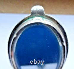 Antique Double-Sided Hand Mirror in Solid Silver 925 Napoleon III