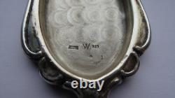 Antique Double-Sided Hand Mirror in Solid Silver 925 Napoleon III