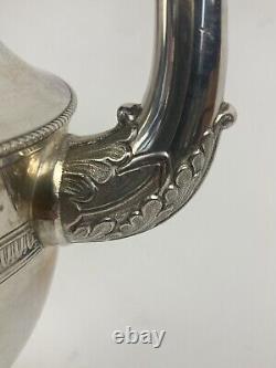 Antique Empire Style Solid Silver Minerve Pitcher