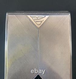 Antique Enamelled Silver Cigarette Case Art Deco Period