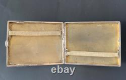 Antique Enamelled Silver Cigarette Case Art Deco Period