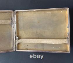 Antique Enamelled Silver Cigarette Case Art Deco Period