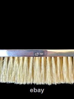 Antique Enamelled Silver Clothes Brush