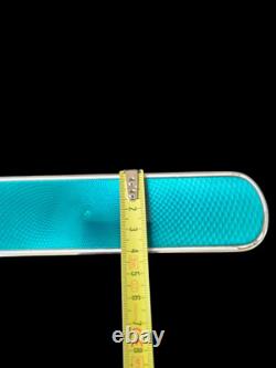 Antique Enamelled Silver Clothes Brush