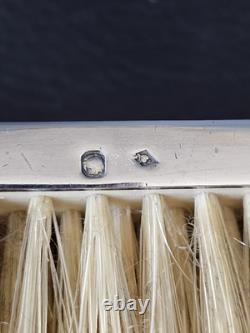 Antique Enamelled Silver Clothes Brush