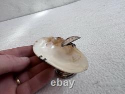 Antique English Solid Silver Shell Ashtray