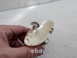 Antique English Solid Silver Shell Ashtray