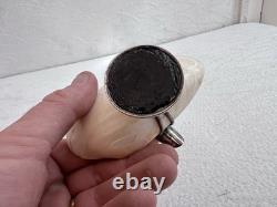 Antique English Solid Silver Shell Ashtray