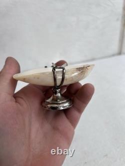 Antique English Solid Silver Shell Ashtray