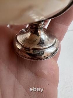 Antique English Solid Silver Shell Ashtray