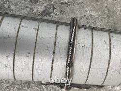 Antique Ethnic Marquise Ring Late 19th Early 20th Century Solid Silver Size 51.5 FR