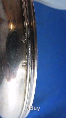 Antique Flat Bowl Bowl Sterling Silver Punch Neck Brace Nineteenth Monogram LM ML