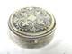 Antique Fly Pill Box Solid Silver 900 Niello Box