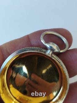 Antique French Solid Silver Minerva Custodian Interior Vermeil 20th Century