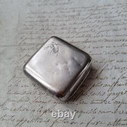 Antique German Solid Silver Box Victorian Silver Pill Box 19th Century