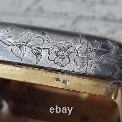 Antique German Solid Silver Box Victorian Silver Pill Box 19th Century