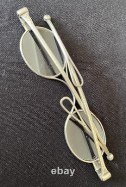 Antique Glasses with Solid Silver System 1840 Optical Stamps LMC