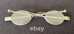 Antique Glasses with Solid Silver System 1840 Optical Stamps LMC