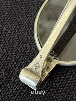 Antique Glasses with Solid Silver System 1840 Optical Stamps LMC