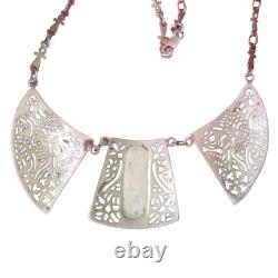 Antique Gold and Solid Silver Egyptian Necklace Thau Cross