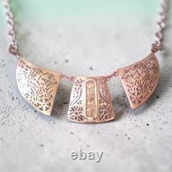 Antique Gold and Solid Silver Egyptian Necklace Thau Cross