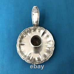 Antique Hand Candle Holder in Solid Silver MINERVE 19th Century XIX Cellar Rat Chandelier