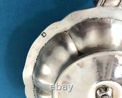 Antique Hand Candle Holder in Solid Silver MINERVE 19th Century XIX Cellar Rat Chandelier