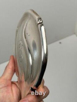 Antique Hand Mirror in Solid Sterling Silver Art Nouveau Jugendstil