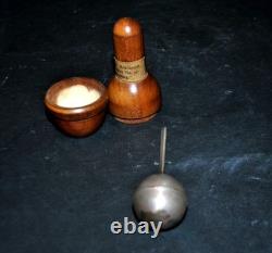 Antique Instrument Alcohol Meter Aerometer Silver Box Boxwood Goldsmith Strasbourg