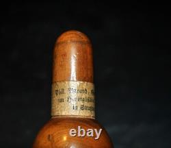 Antique Instrument Alcohol Meter Aerometer Silver Box Boxwood Goldsmith Strasbourg