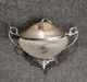 Antique Jam Cupboard / Solid Silver And Cut Crystal Sweetmeat Dish 19th Century