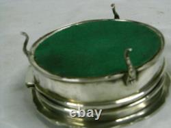 Antique Jewelry Box Solid Silver English Hallmarks England Silver Box