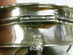 Antique Jewelry Box Solid Silver English Hallmarks England Silver Box