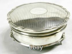 Antique Jewelry Box Solid Silver English Hallmarks England Silver Box
