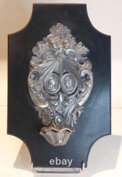 Antique Large Silver Font in Solid Silver Victorian Napoleon III