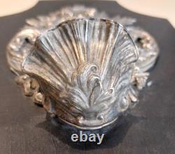 Antique Large Silver Font in Solid Silver Victorian Napoleon III