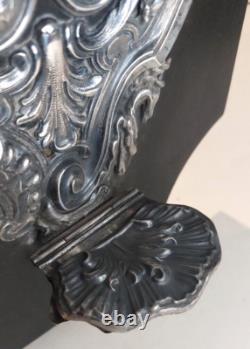Antique Large Silver Font in Solid Silver Victorian Napoleon III