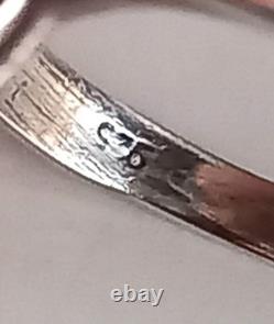 Antique Louis XVI style ring in solid silver