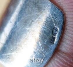 Antique Massive Silver Bracelet + Mother of Pearl Signed FAUSING Denmark Silver Scandinavia