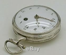 Antique Old Watch With Gore Sterling Silver Old Watch