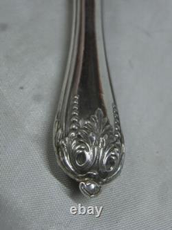 Antique Olive Spoon Solid Silver